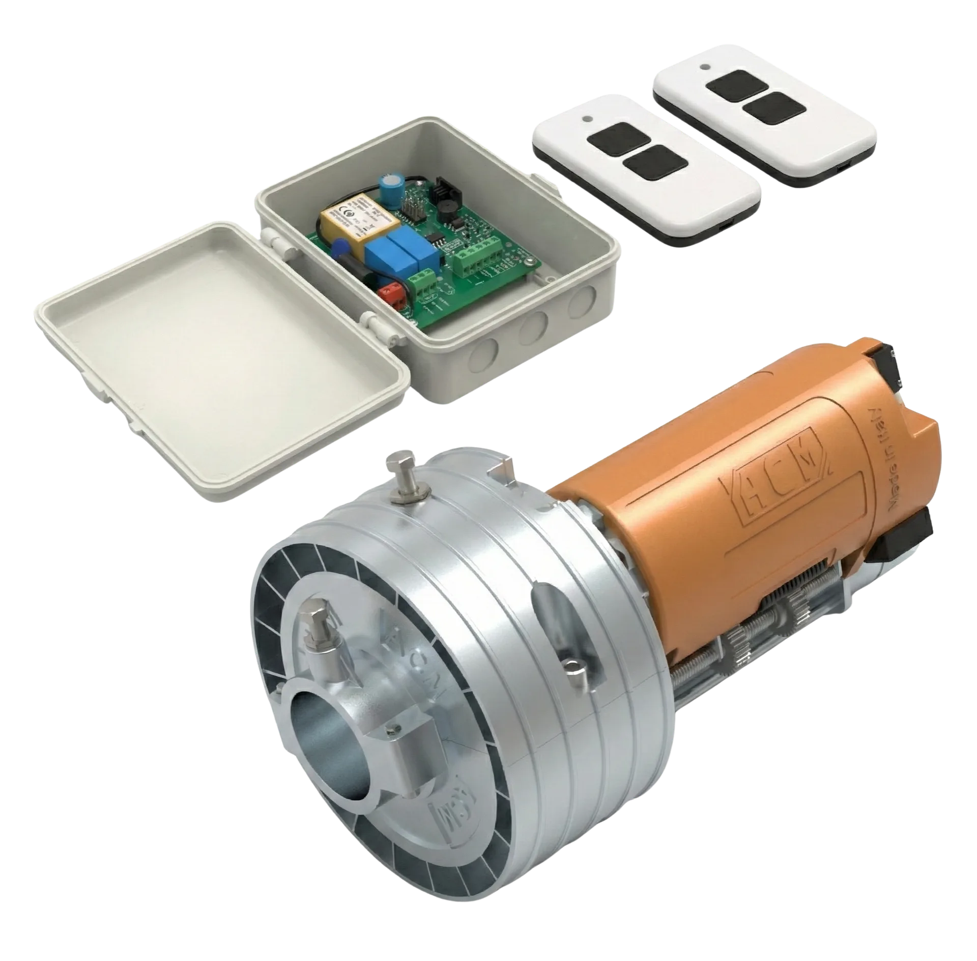 Kit moteur central ACM complet pour rideau metallique